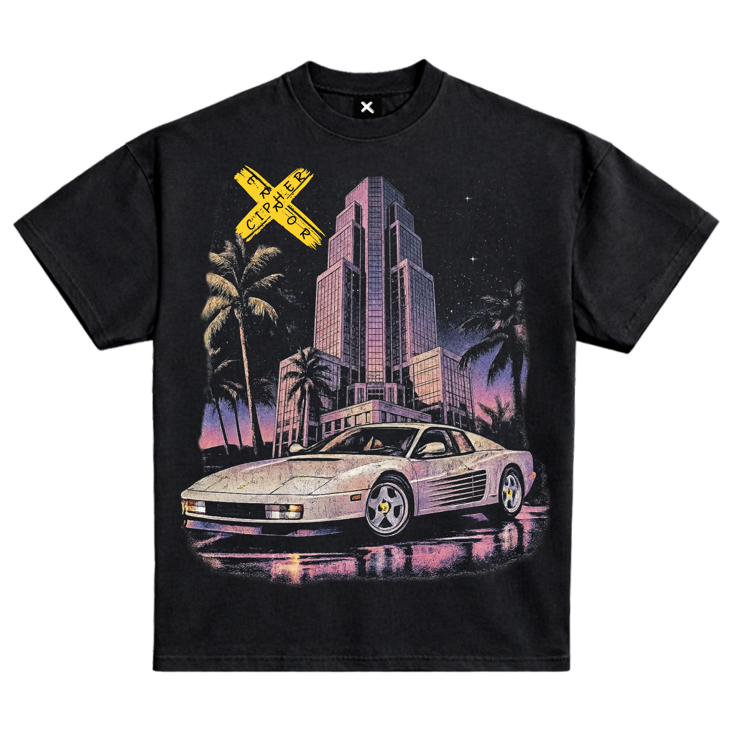 ViNTAGE FERRARI GRAPHIC T-SHIRT