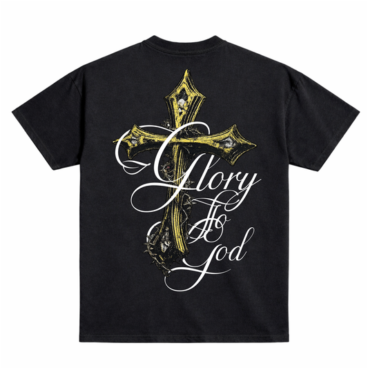 Glory Be to God Cross Graphic T-Shirt